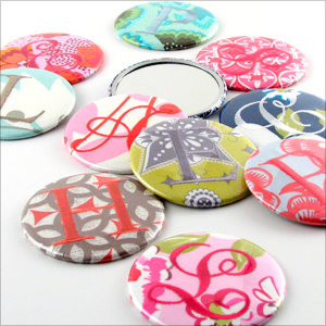 Personalized Purse Mirrors by Objects of Desire